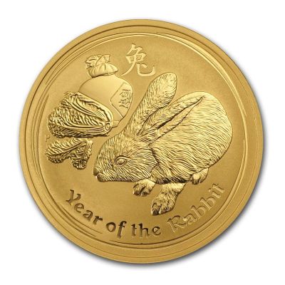 Goldmünze Jahr des Hasen 1 Unze Lunar II 2011 