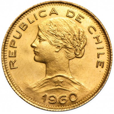 Goldmünze 100 Peso Chile