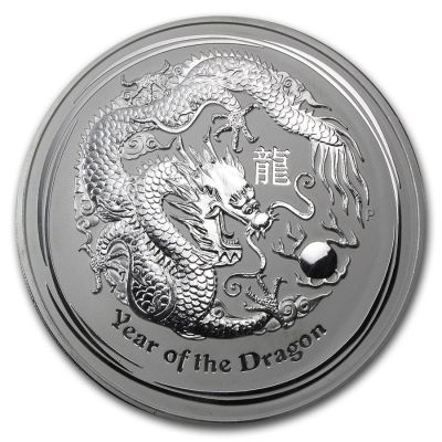 Silbermünze Jahr des Drachen 1 kg Lunar II 2012 differenzbesteuert