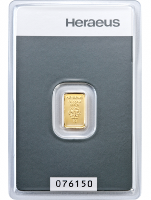 Goldbarren 1 Gramm Feingold LBMA-zertifiziert